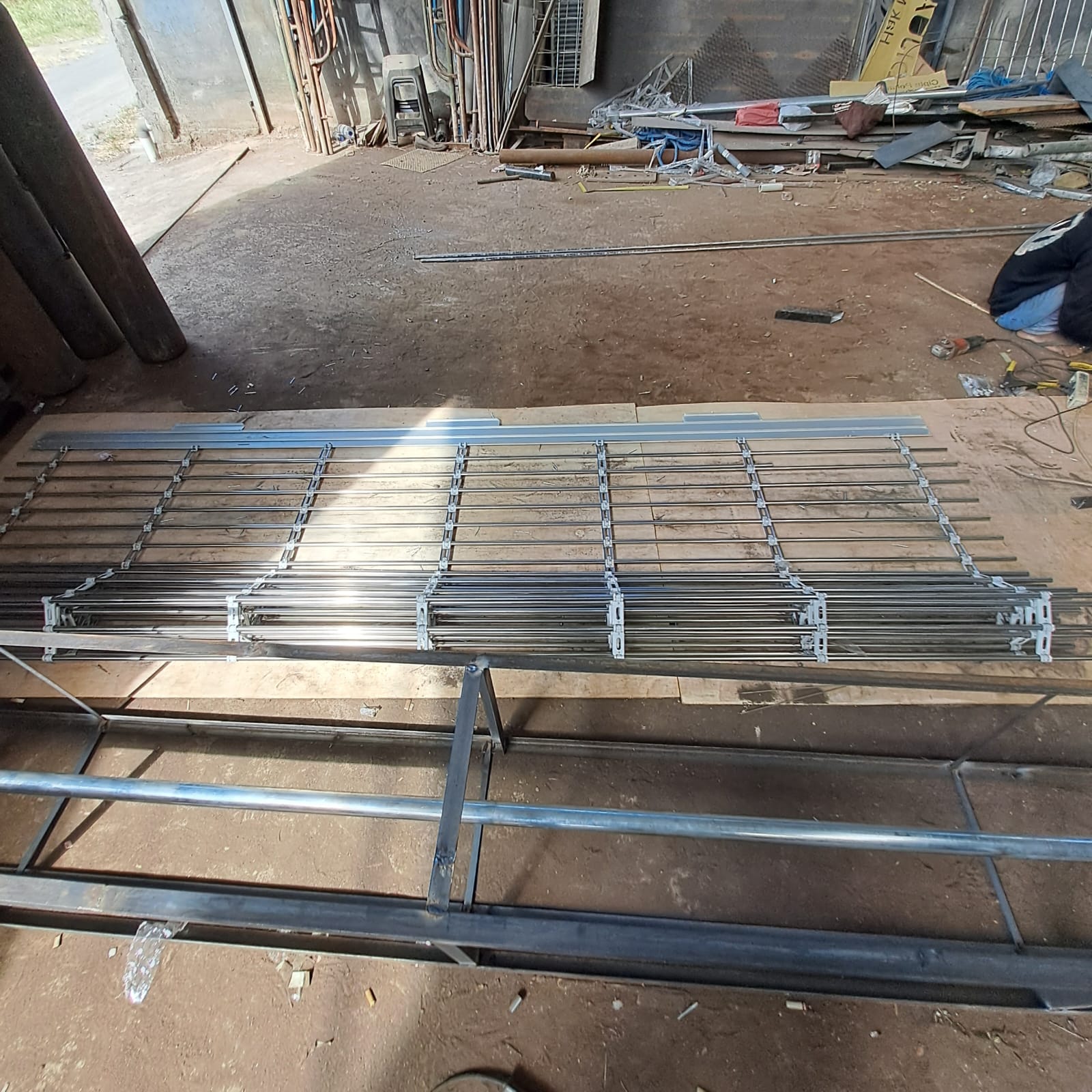 Rolling door grille stainless